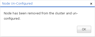 reset cluster node